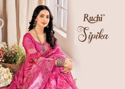 Sipika Ruchi Linen Silk Sarees Manufacturer