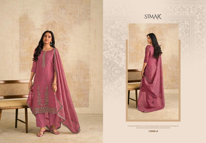 Siraa 13069 Simar Glossy Organza Pant Style Suits Manufacturer India