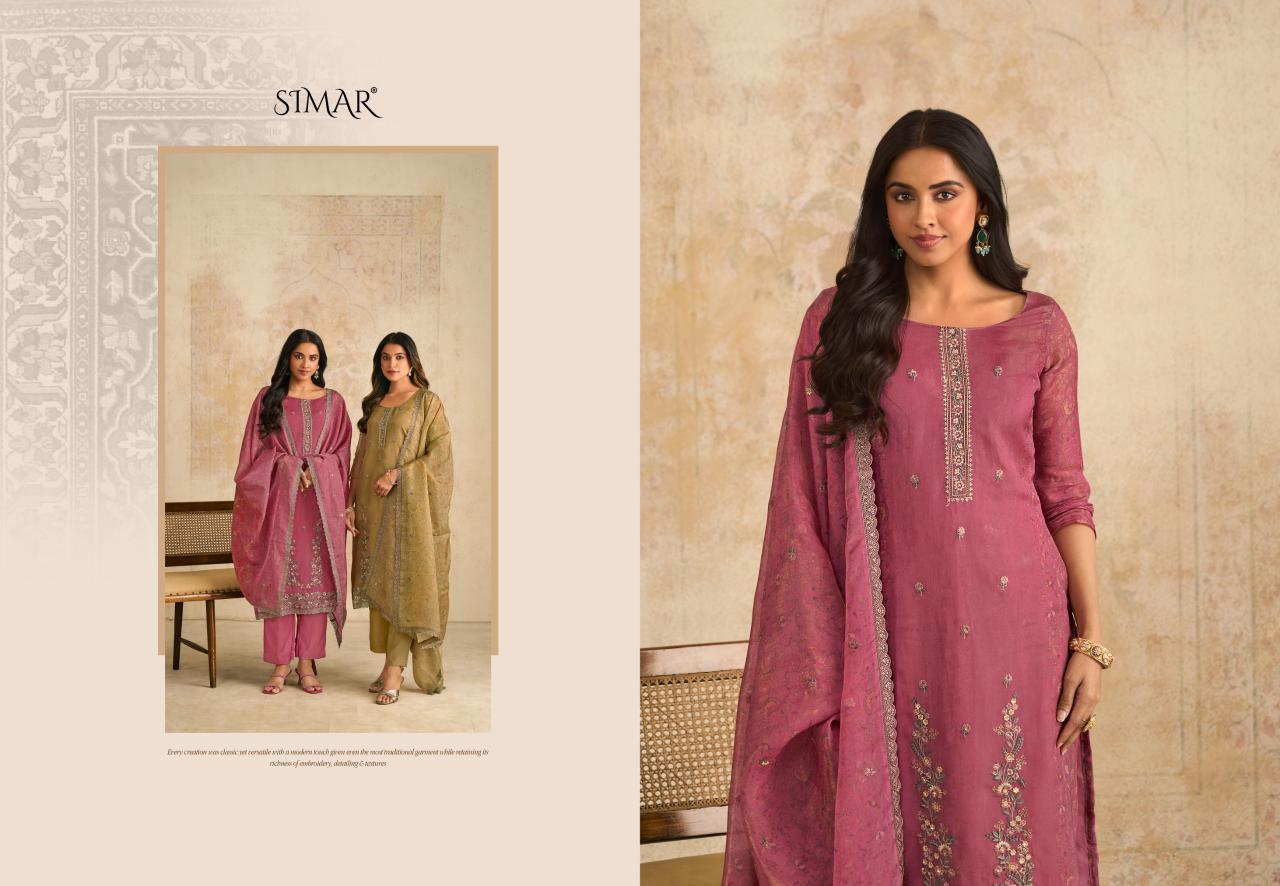 Siraa 13069 Simar Glossy Organza Pant Style Suits Manufacturer India