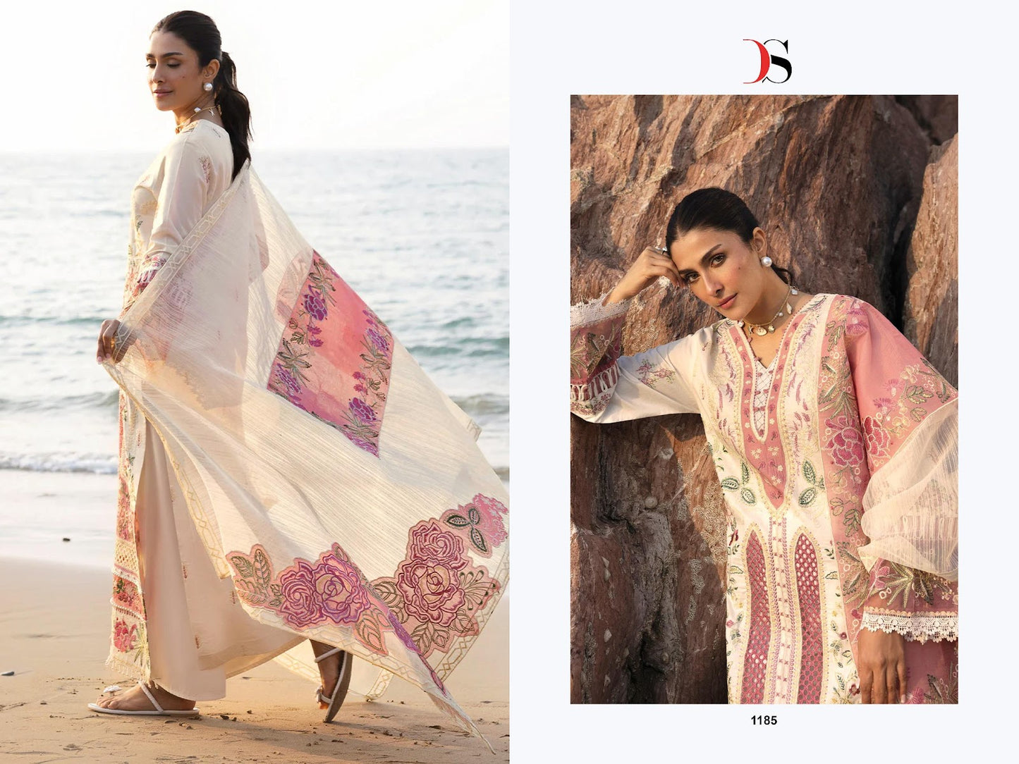 Sirene Luxury Lawn 25-2 Deepsy Pure Cotton Pakistani Salwar Suits Wholesaler