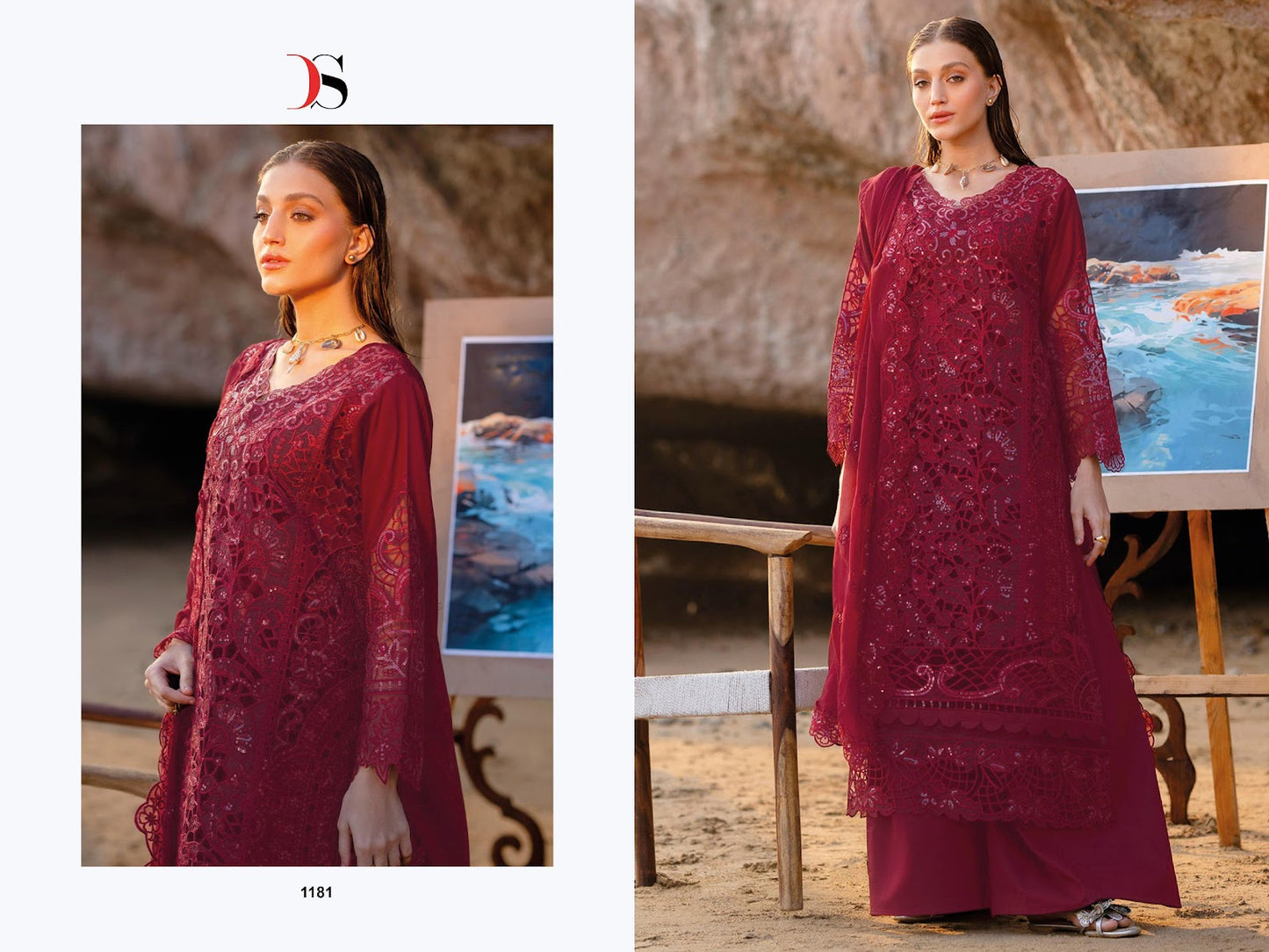Sirene Luxury Lawn 25-2 Deepsy Pure Cotton Pakistani Salwar Suits Wholesaler