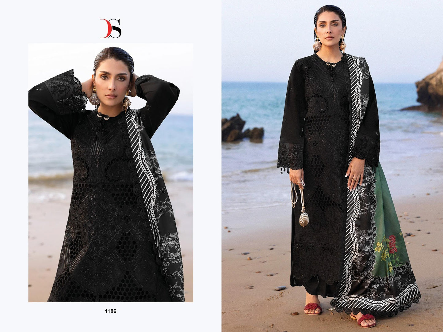 Sirene Luxury Lawn 25-2 Deepsy Pure Cotton Pakistani Salwar Suits Wholesaler