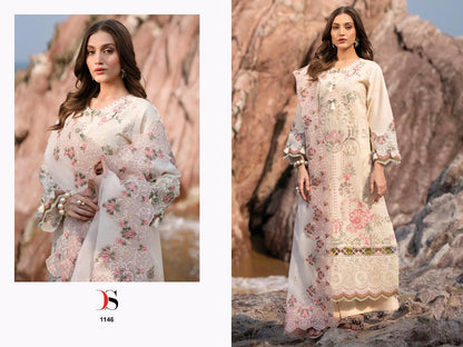 Sirene Luxury Lawn 25 Deepsy Pure Cotton Pakistani Salwar Suits Wholesaler India