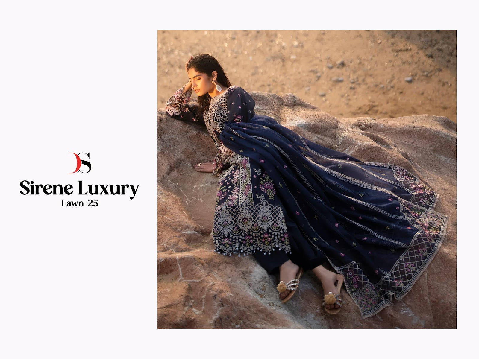 Sirene Luxury Lawn 25 Deepsy Pure Cotton Pakistani Salwar Suits Wholesaler India