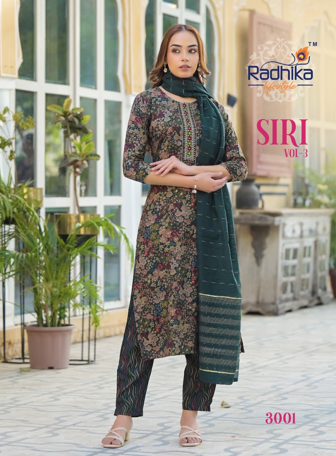 Siri Vol 3 Radhika Lifestyle Reyon Readymade Pant Style Suits Wholesale Price