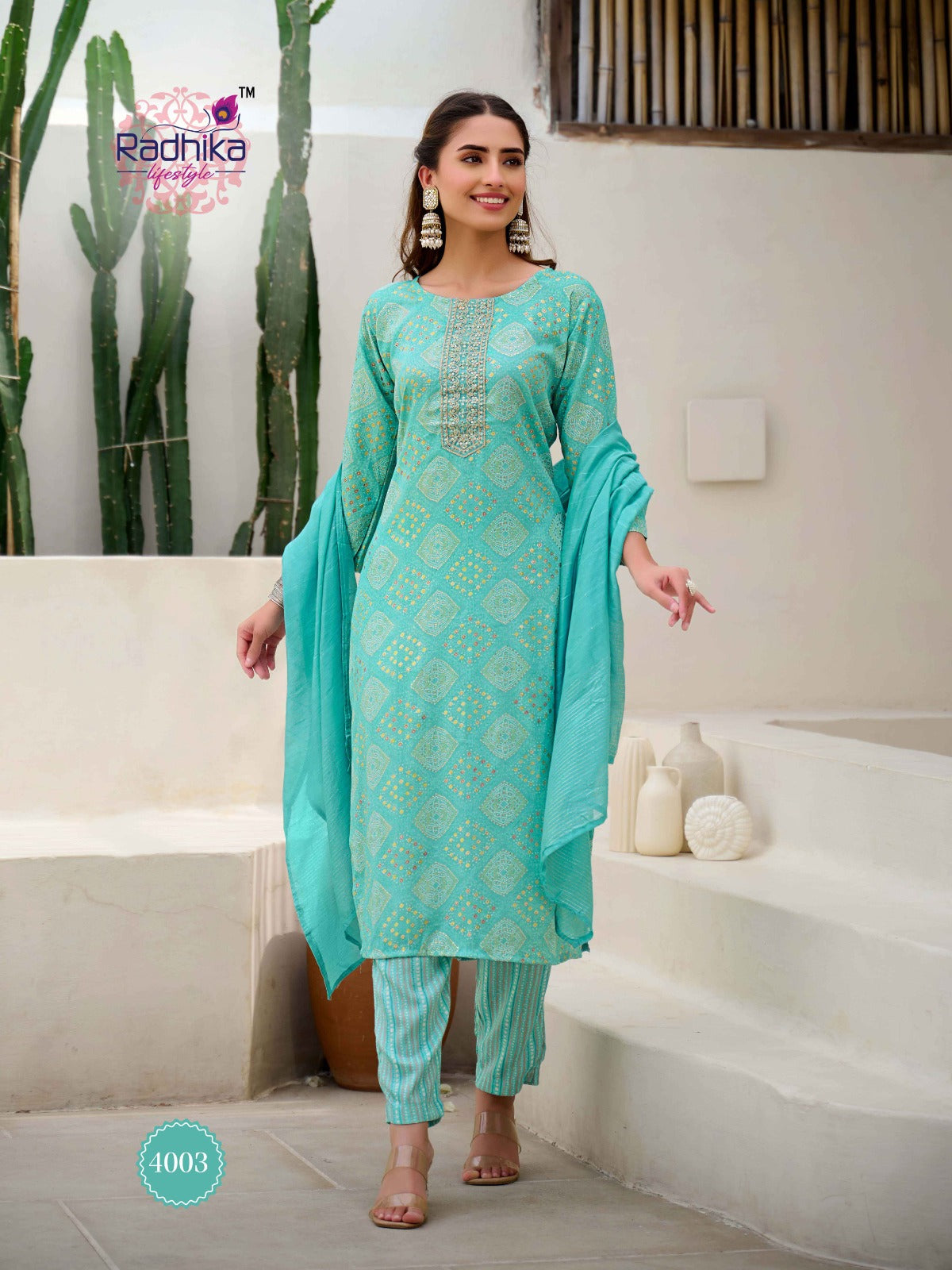 Siri Vol 4 Radhika Lifestyle Rayon Capsule Readymade Pant Style Suits Wholesaler