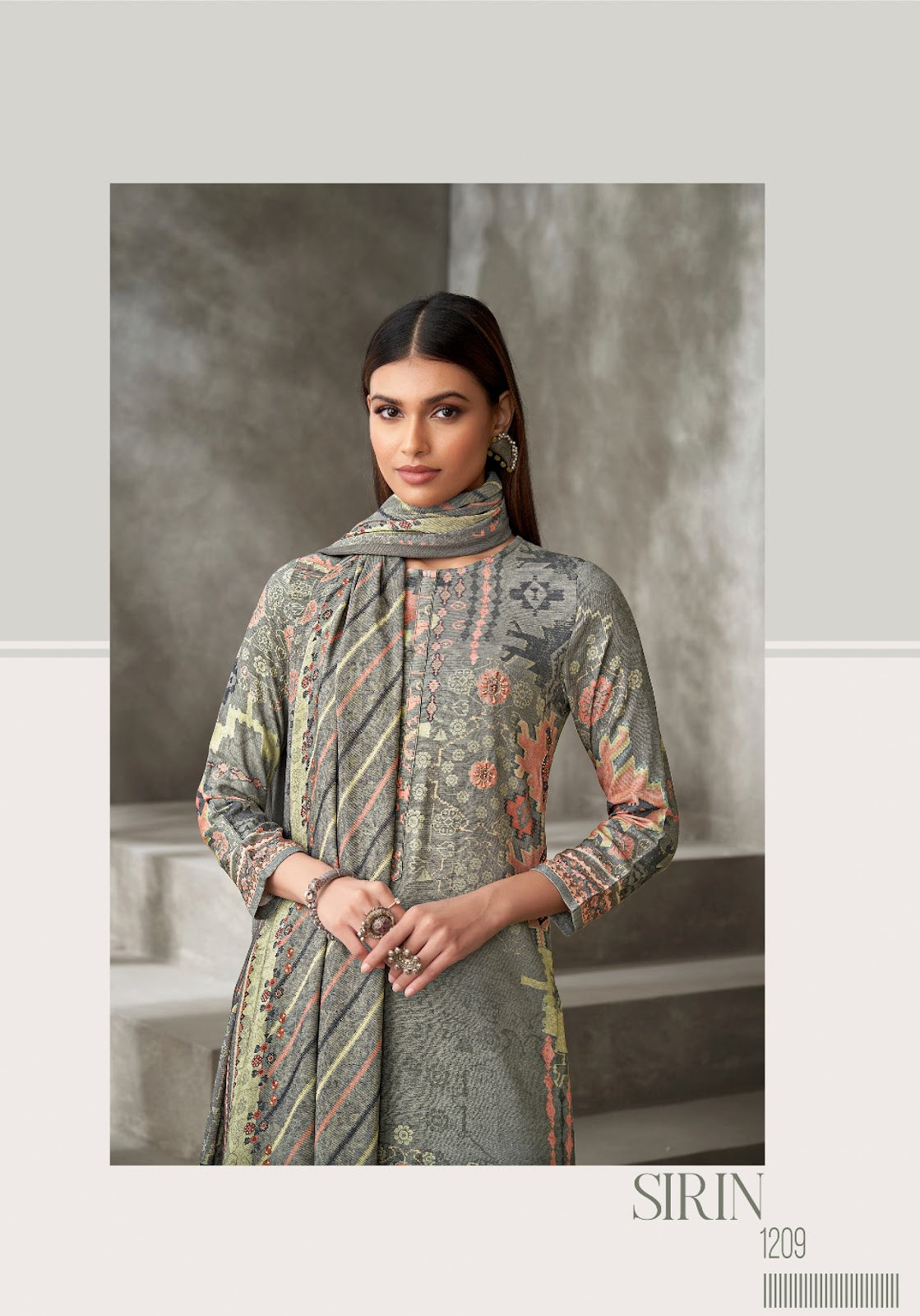 Sirin Itrana Staple Twill Pashmina Suits Manufacturer India