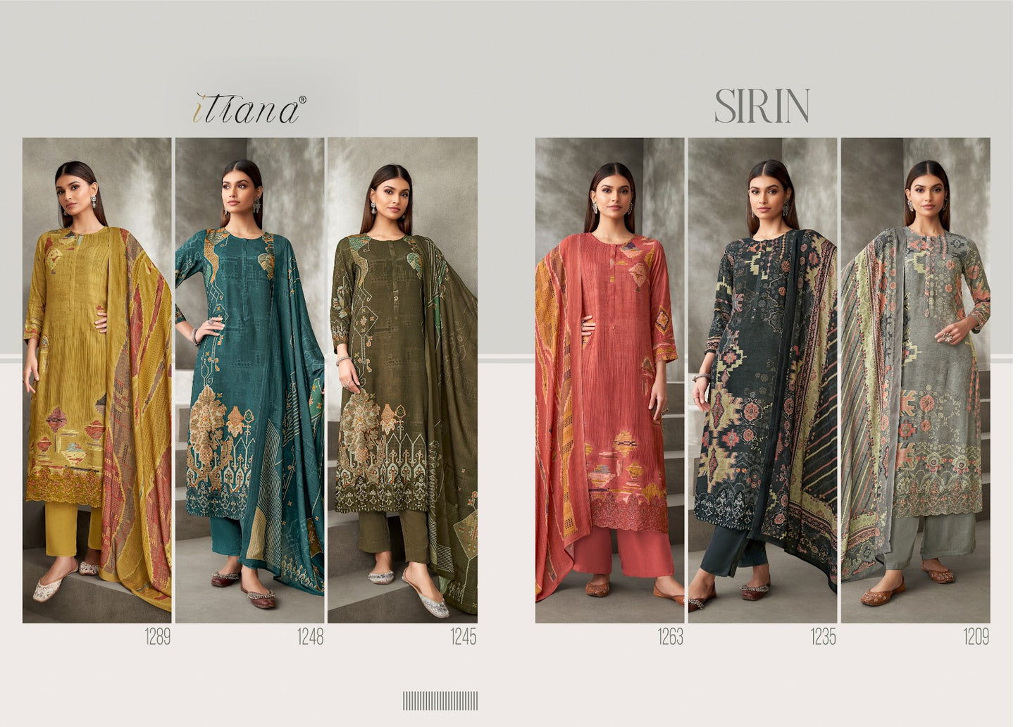 Sirin Itrana Staple Twill Pashmina Suits Manufacturer India