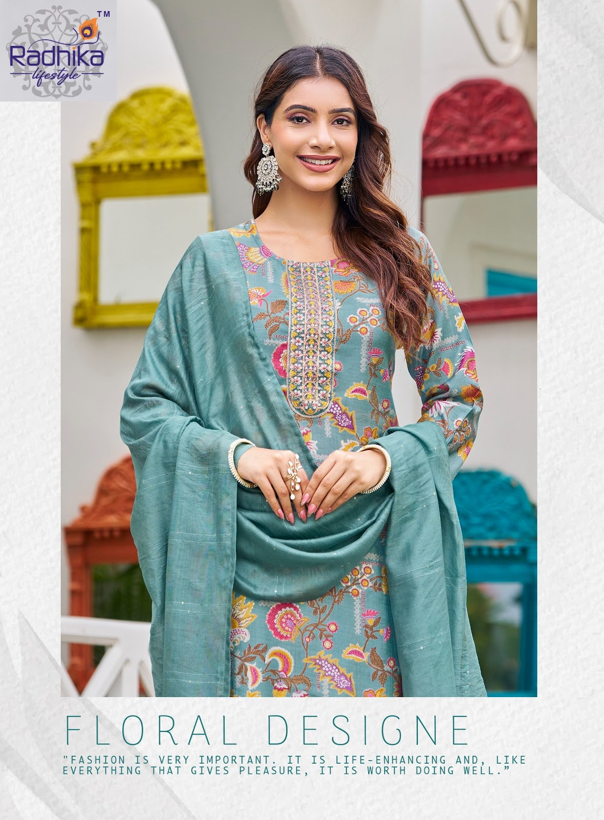 Sirin Vol 2 Radhika Lifestyle Vertican Readymade Pant Style Suits Wholesale Price