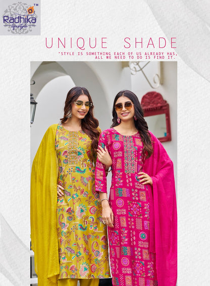 Sirin Vol 2 Radhika Lifestyle Vertican Readymade Pant Style Suits Wholesale Price