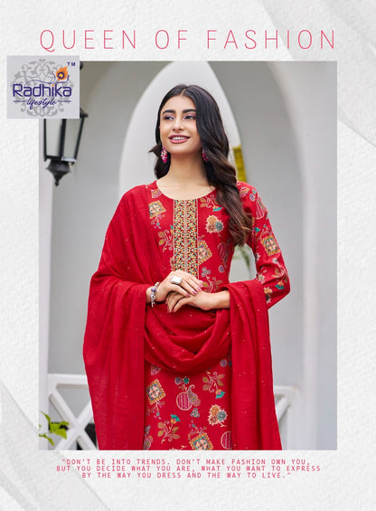 Sirin Vol 2 Radhika Lifestyle Vertican Readymade Pant Style Suits Wholesale Price