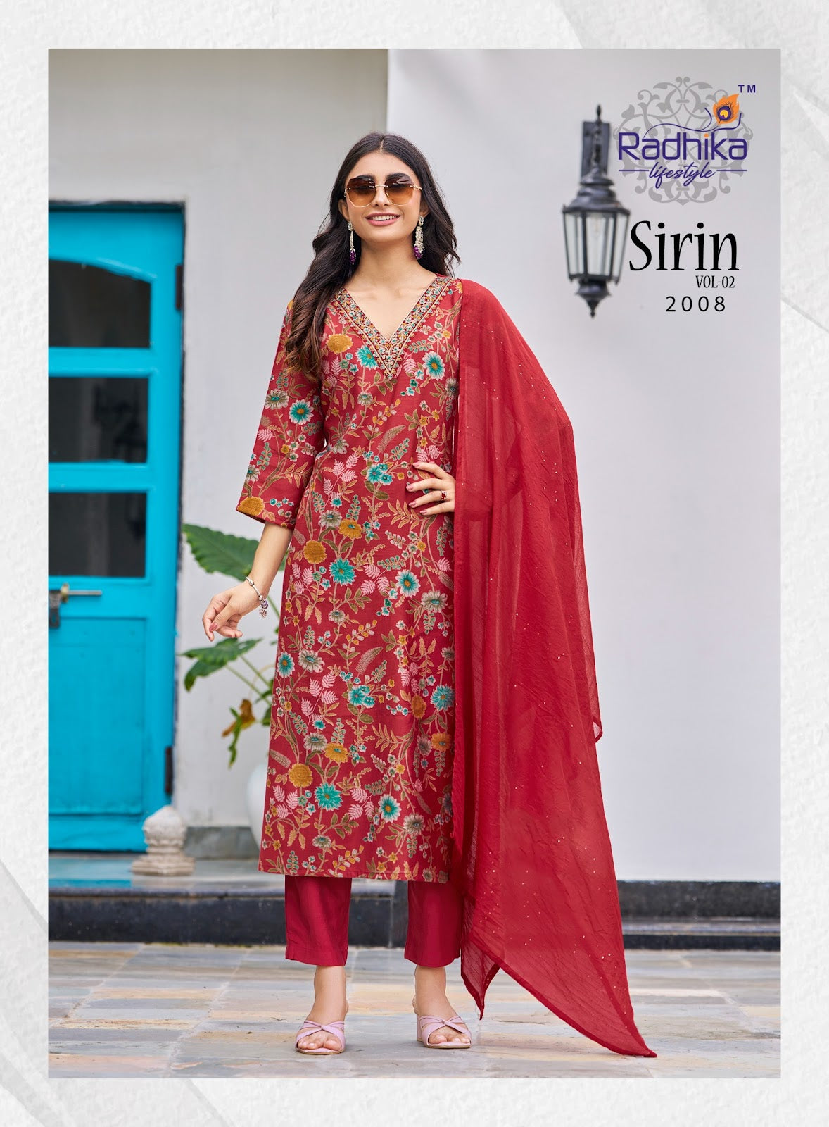 Sirin Vol 2 Radhika Lifestyle Vertican Readymade Pant Style Suits Wholesale Price