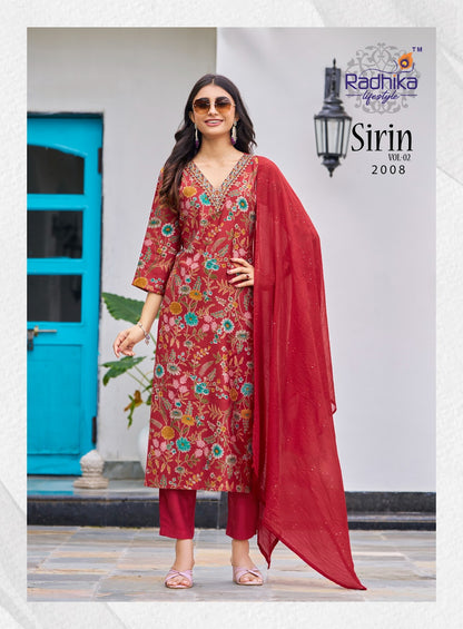 Sirin Vol 2 Radhika Lifestyle Vertican Readymade Pant Style Suits Wholesale Price