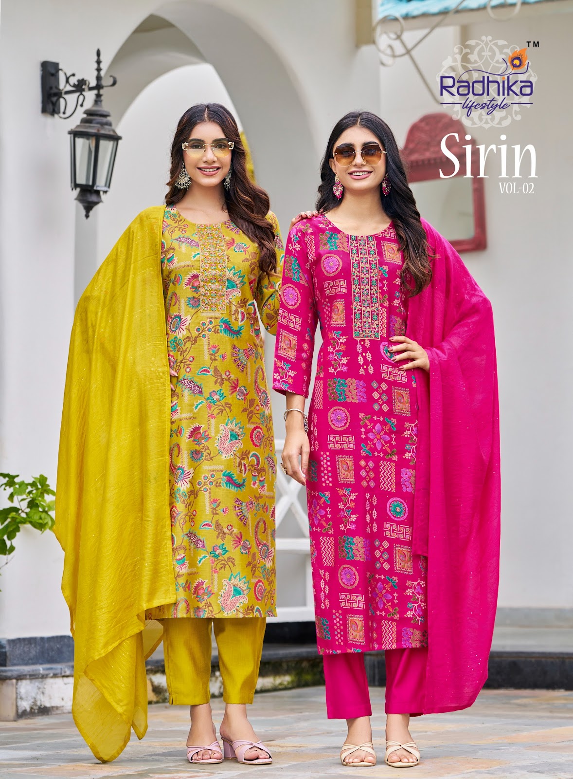 Sirin Vol 2 Radhika Lifestyle Vertican Readymade Pant Style Suits Wholesale Price