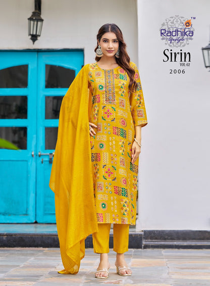 Sirin Vol 2 Radhika Lifestyle Vertican Readymade Pant Style Suits Wholesale Price