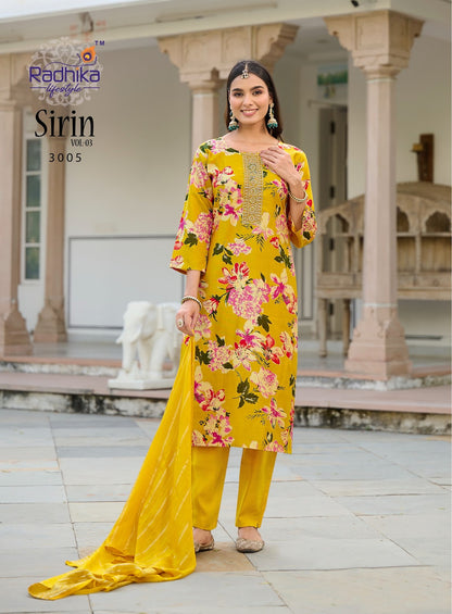 Sirin Vol 3 Radhika Lifestyle Vertican Readymade Pant Style Suits Wholesale Price