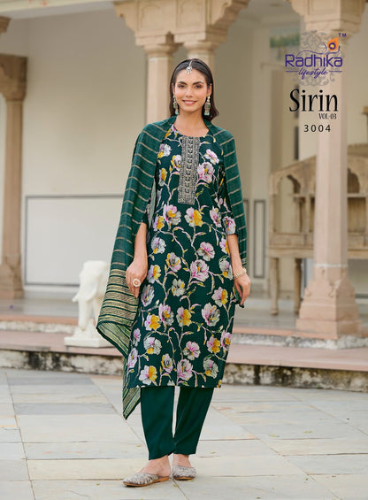 Sirin Vol 3 Radhika Lifestyle Vertican Readymade Pant Style Suits Wholesale Price