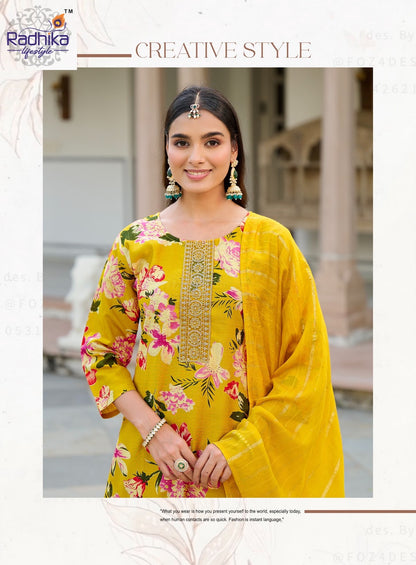 Sirin Vol 3 Radhika Lifestyle Vertican Readymade Pant Style Suits Wholesale Price