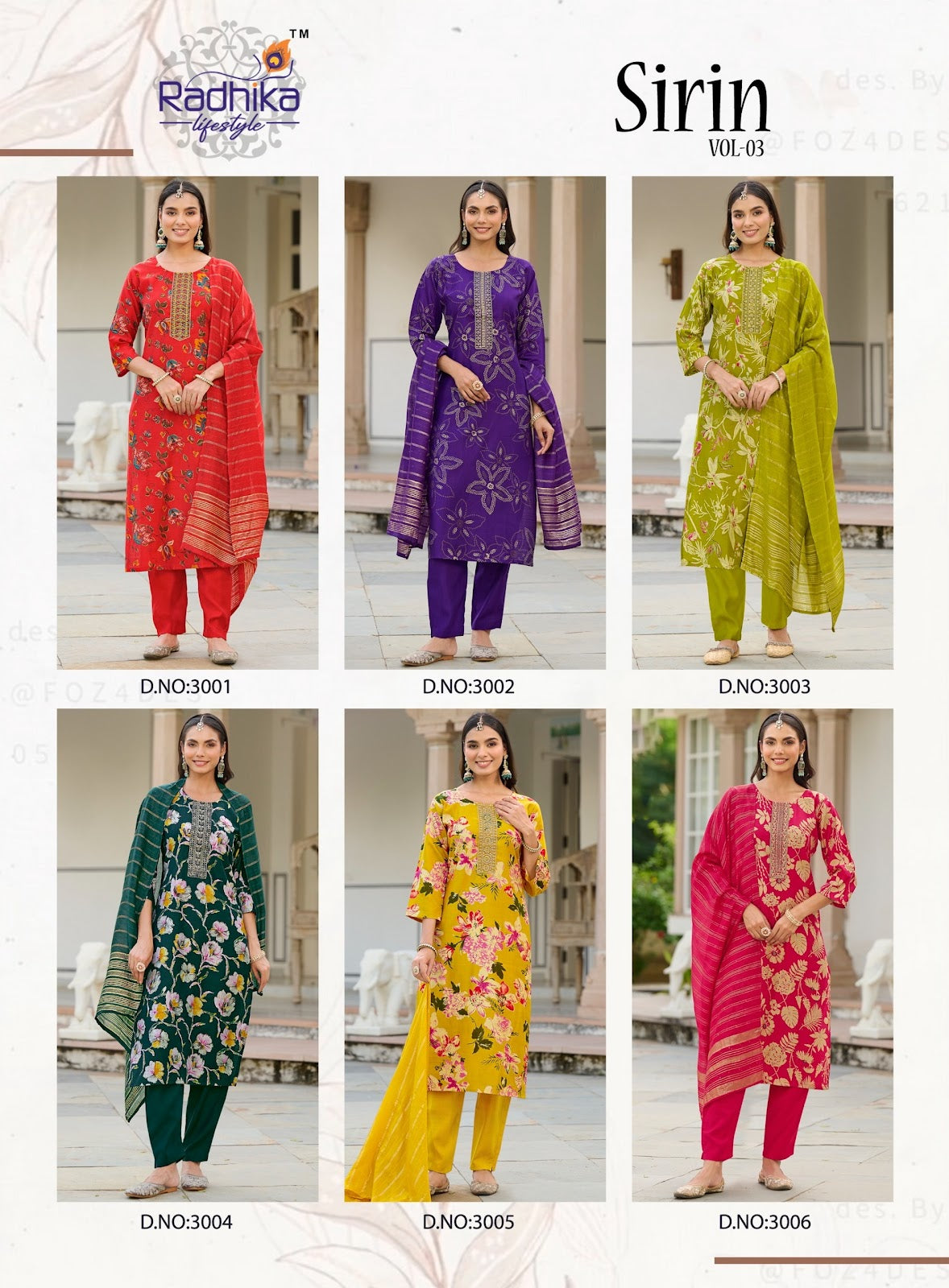 Sirin Vol 3 Radhika Lifestyle Vertican Readymade Pant Style Suits Wholesale Price