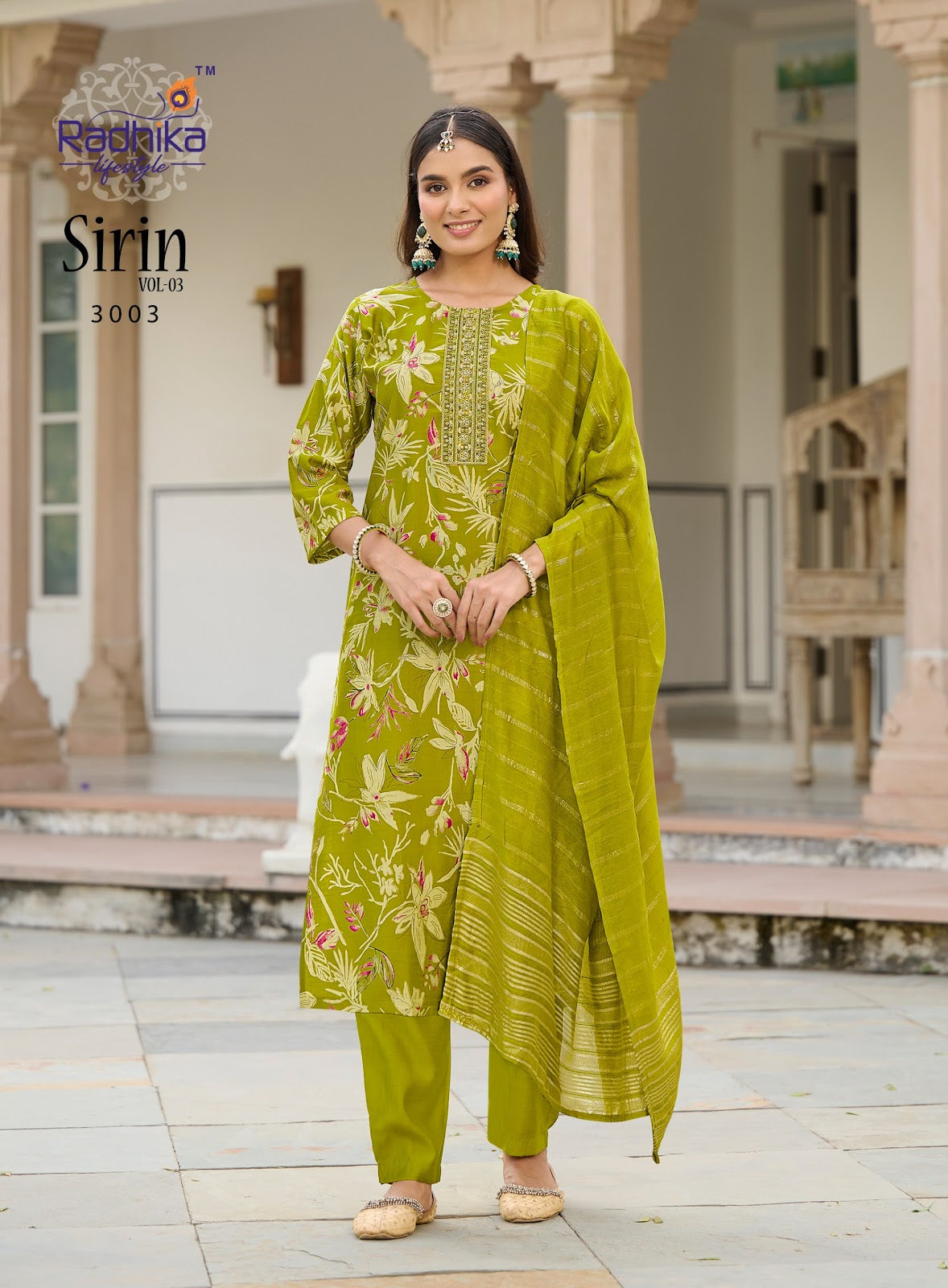 Sirin Vol 3 Radhika Lifestyle Vertican Readymade Pant Style Suits Wholesale Price