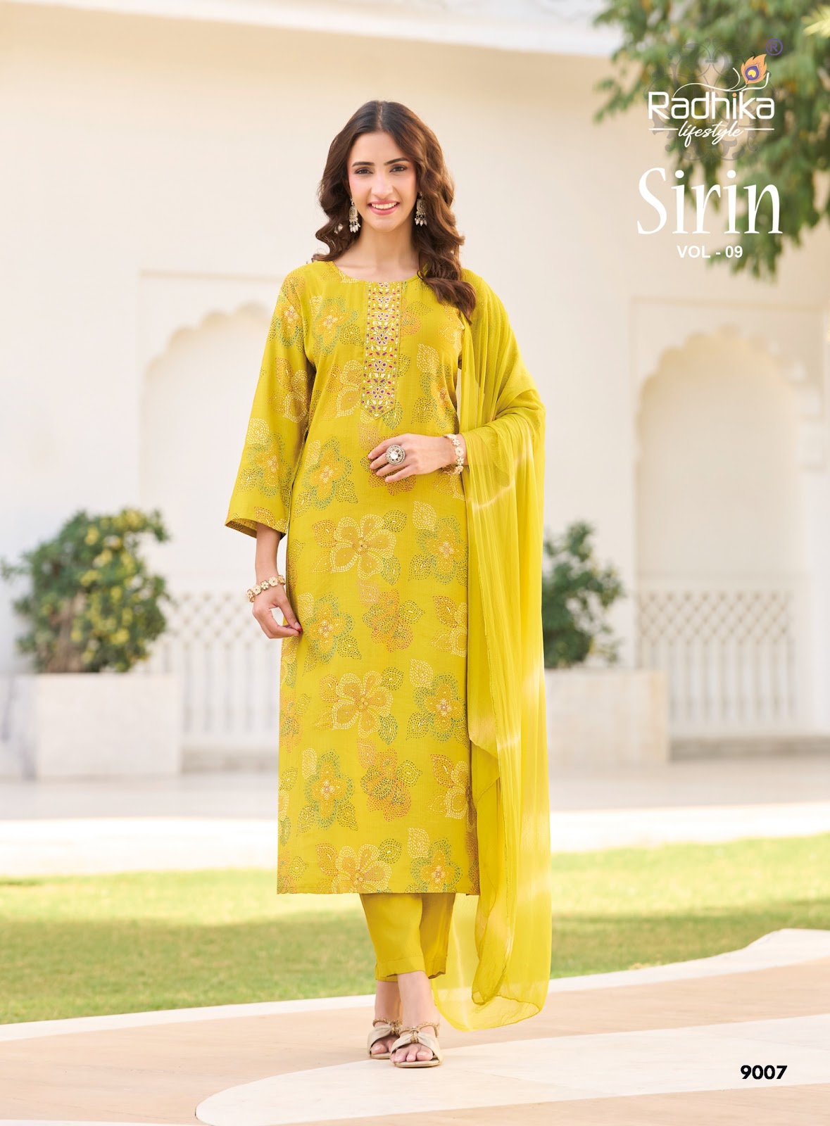 Sirin Vol 9 Radhika Lifestyle Vertican Readymade Pant Style Suits Wholesaler