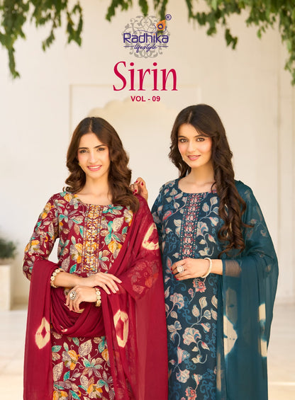 Sirin Vol 9 Radhika Lifestyle Vertican Readymade Pant Style Suits Wholesaler