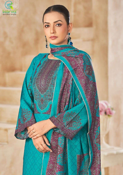 Sirisha Karva Designer Studio Modal Silk Pant Style Suits Exporter Ahmedabad