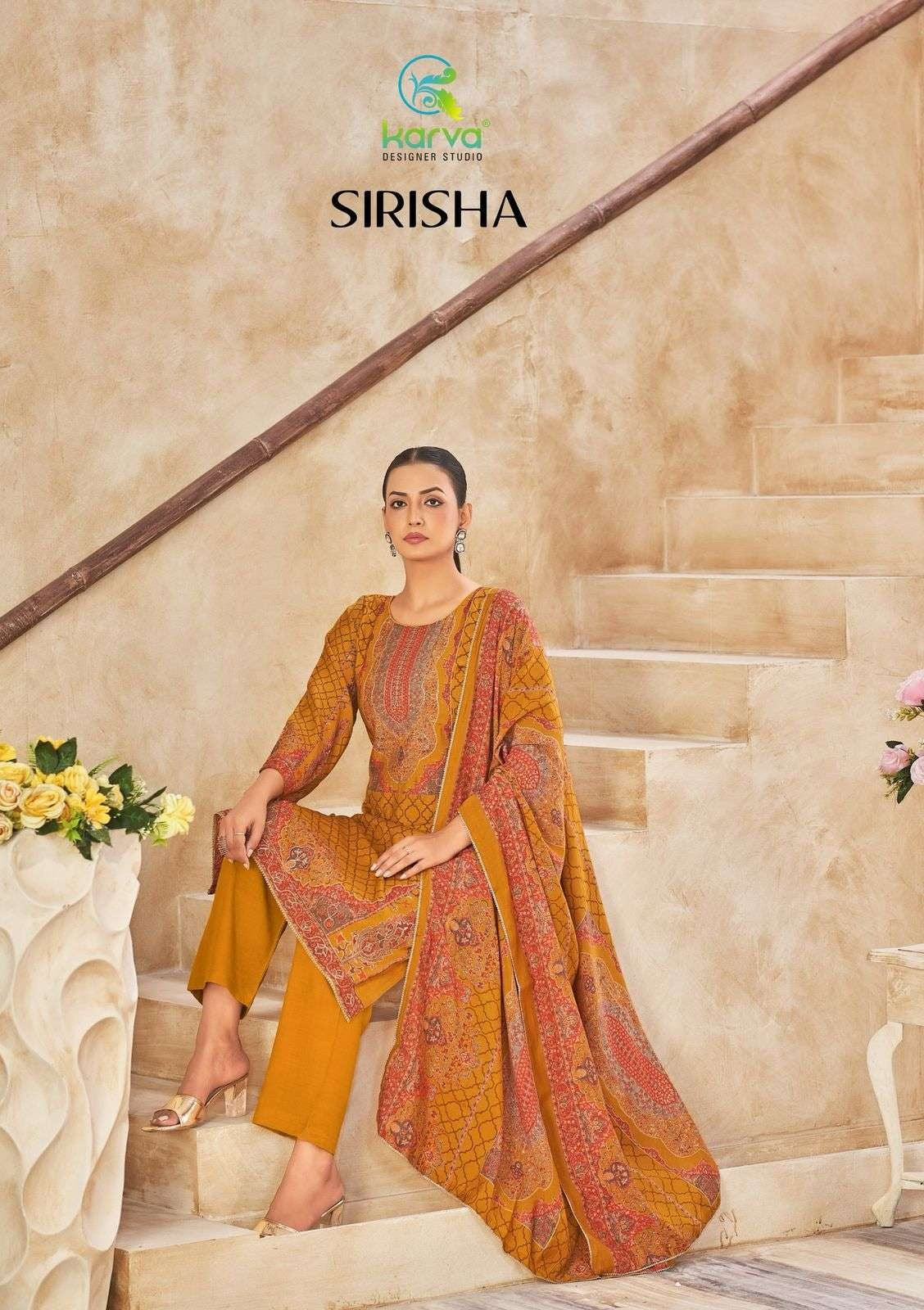 Sirisha Karva Designer Studio Modal Silk Pant Style Suits Exporter Ahmedabad