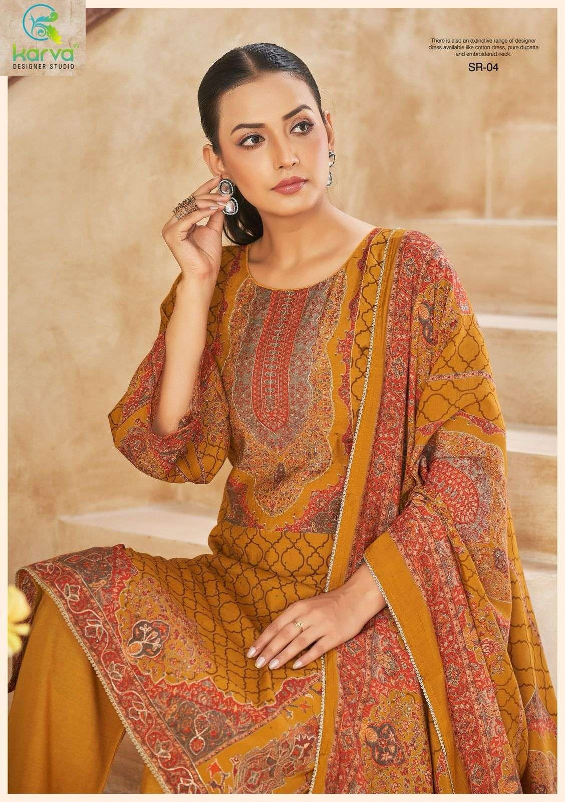 Sirisha Karva Designer Studio Modal Silk Pant Style Suits Exporter Ahmedabad