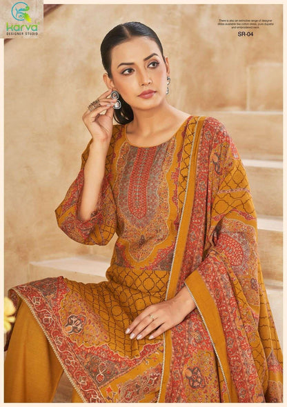 Sirisha Karva Designer Studio Modal Silk Pant Style Suits Exporter Ahmedabad