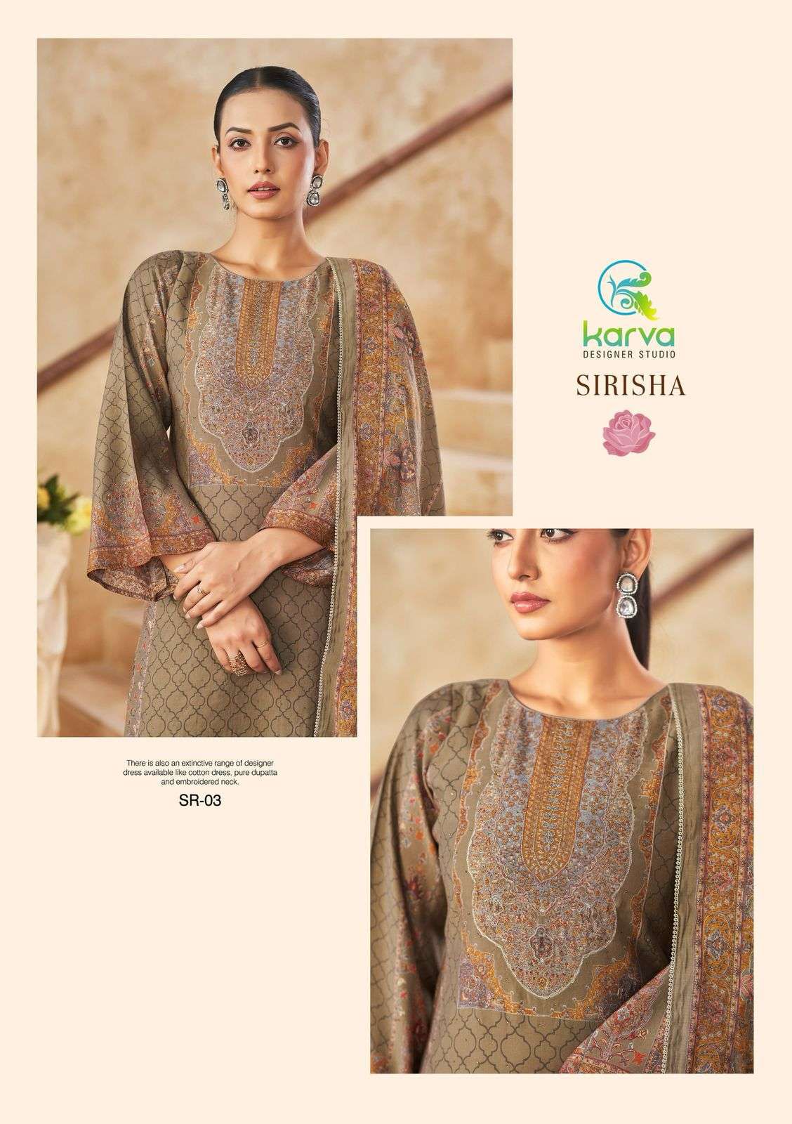 Sirisha Karva Designer Studio Modal Silk Pant Style Suits Exporter Ahmedabad