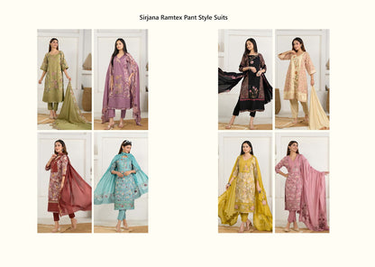 Sirjana Ramtex Cotton Pant Style Suits Exporter
