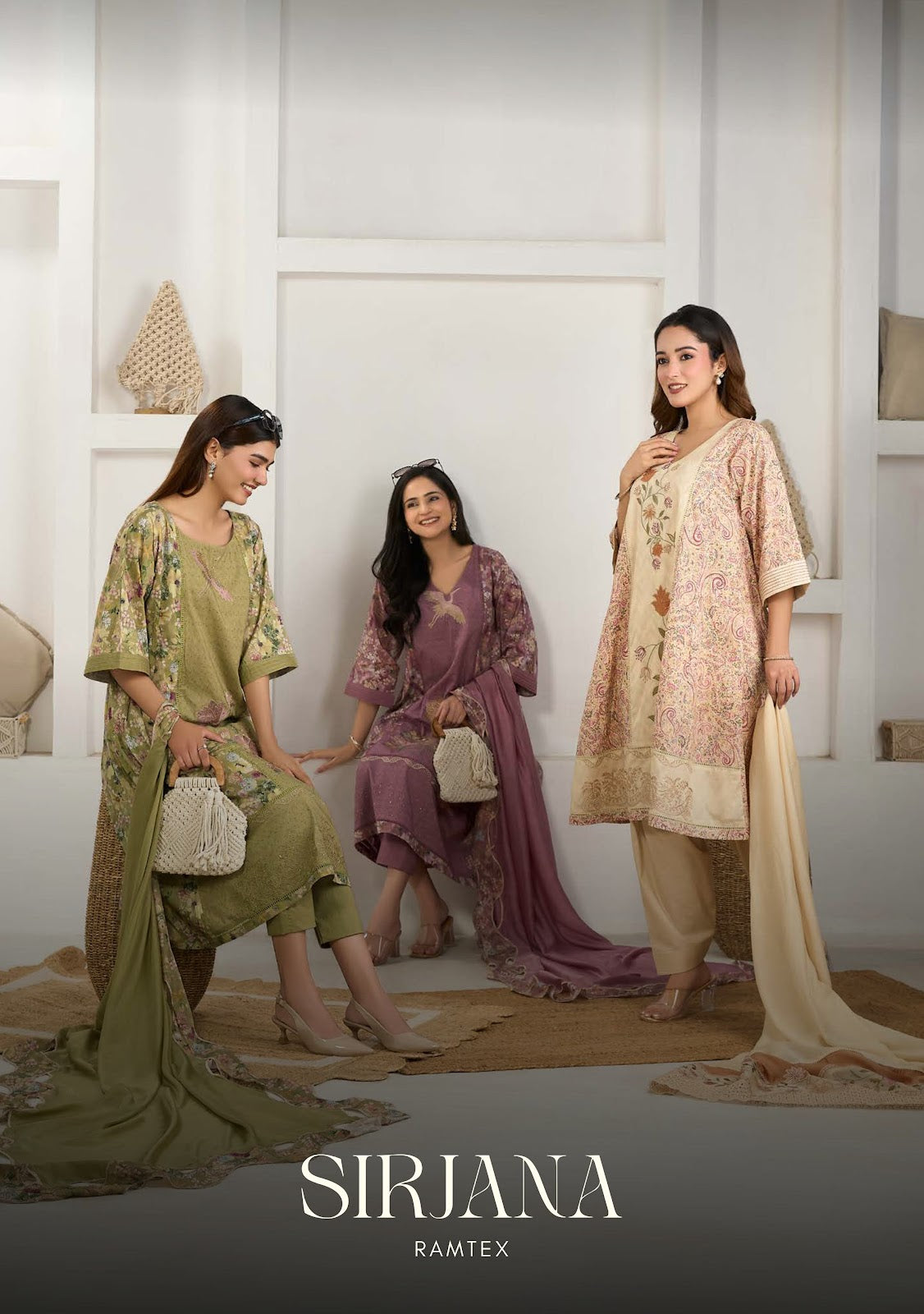 Sirjana Ramtex Cotton Pant Style Suits Exporter