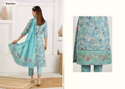 Sirjana Ramtex Cotton Pant Style Suits Exporter