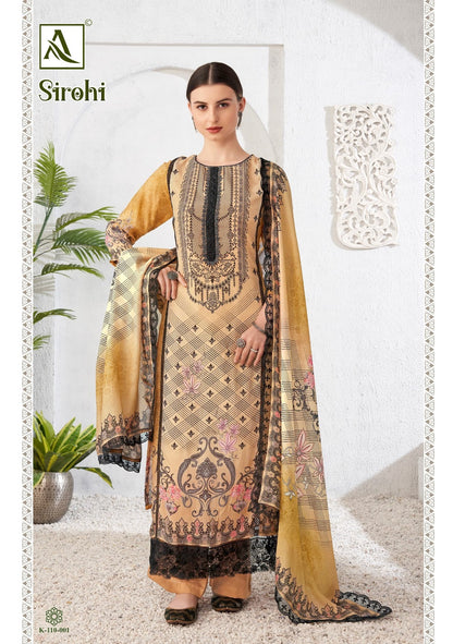 Sirohi Alok Viscose Muslin Karachi Salwar Suits Supplier Gujarat