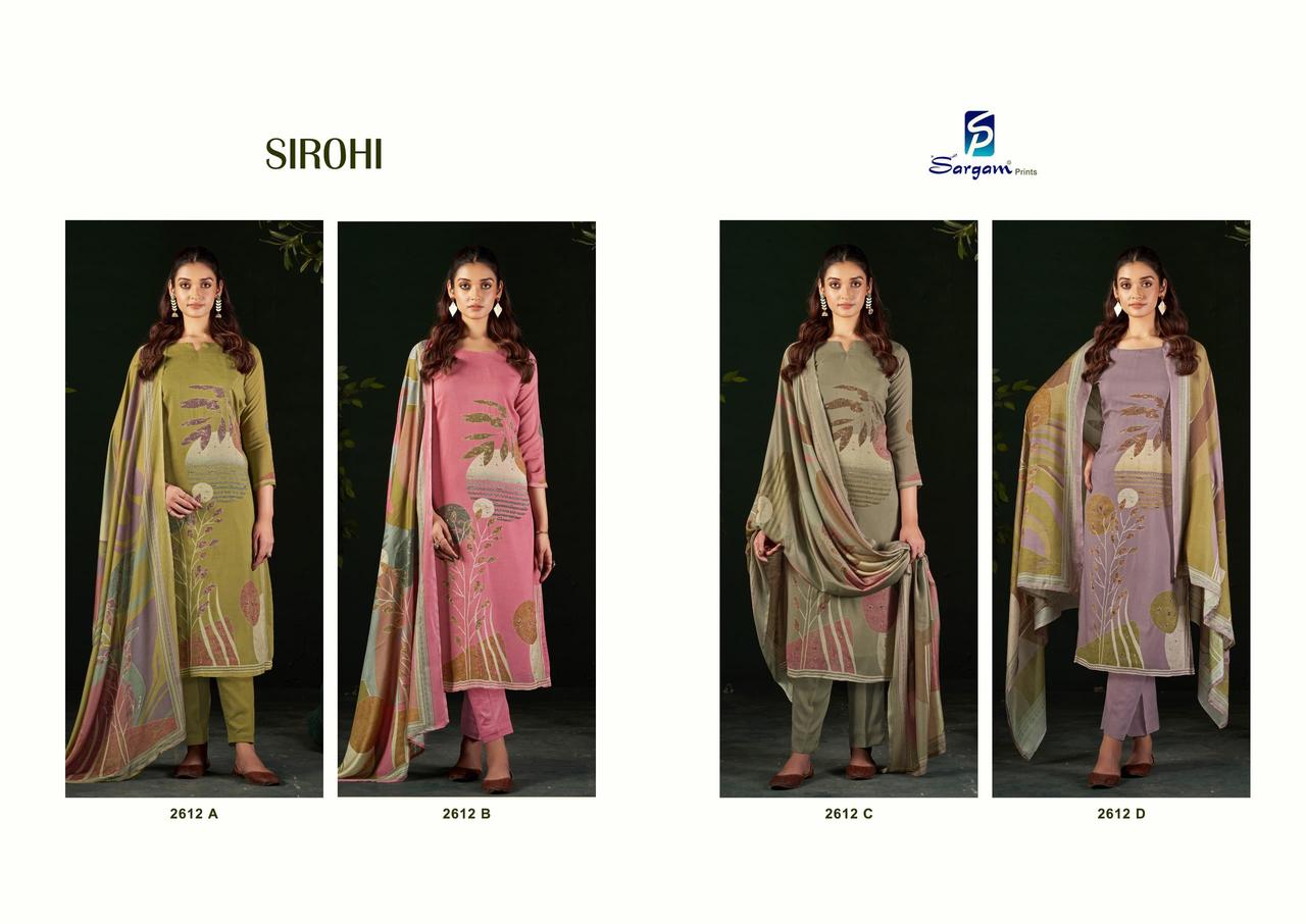 Sirohi Sargam Prints Pure Bemberg Muslin Pant Style Suits Supplier