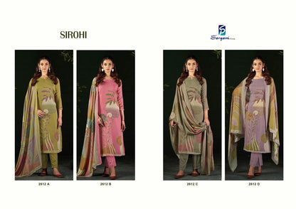 Sirohi Sargam Prints Pure Bemberg Muslin Pant Style Suits Supplier