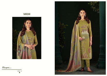 Sirohi Sargam Prints Pure Bemberg Muslin Pant Style Suits Supplier