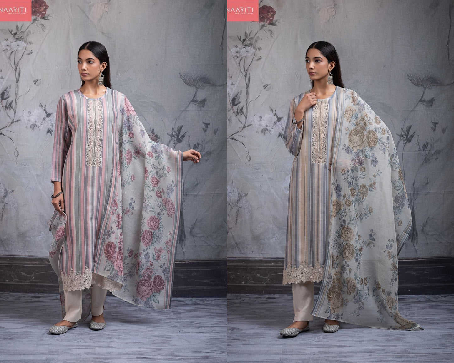 Sirok Naariti Linen Pant Style Suits Exporter
