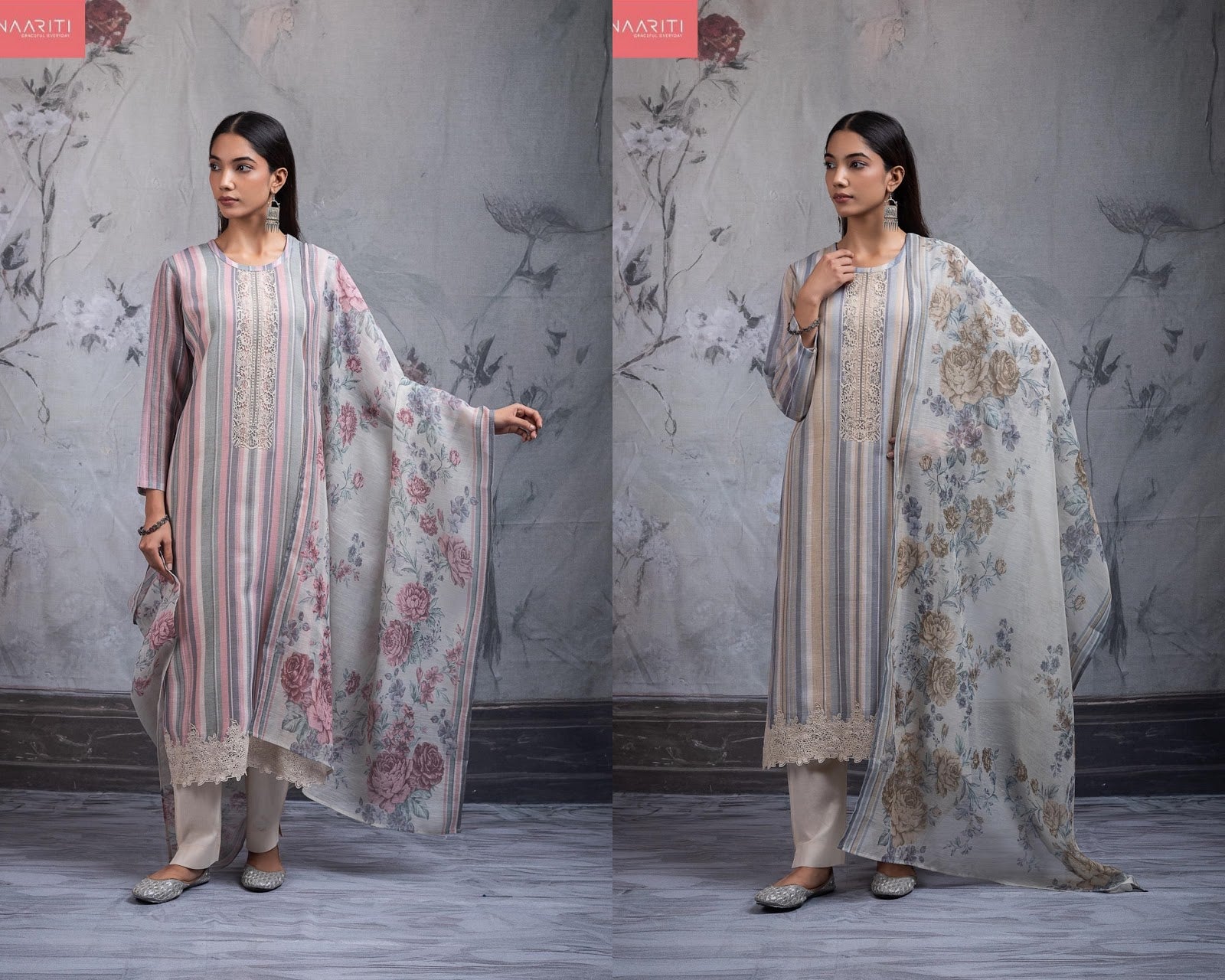 Sirok Naariti Linen Pant Style Suits Exporter