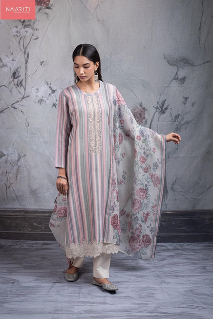Sirok Naariti Linen Pant Style Suits Exporter