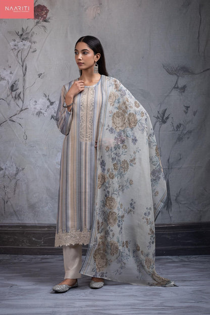 Sirok Naariti Linen Pant Style Suits Exporter