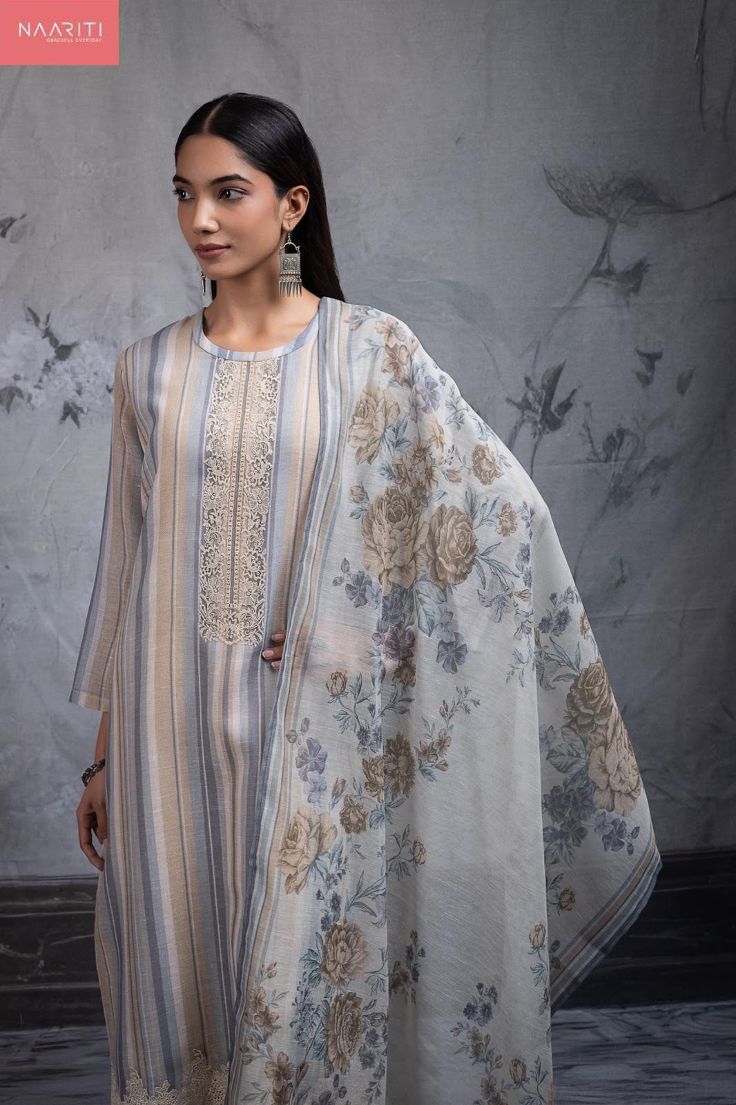 Sirok Naariti Linen Pant Style Suits Exporter
