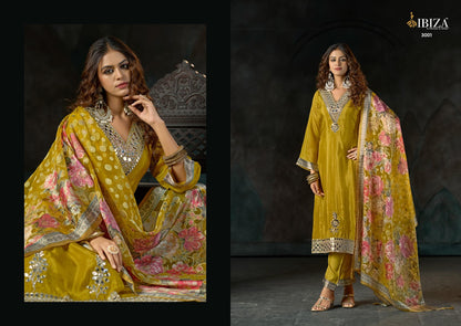 Sisa Ibiza Organza Pant Style Suits Wholesale Rate