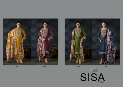 Sisa Vol 2 Ibiza Organza Pant Style Suits Exporter India