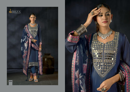 Sisa Vol 2 Ibiza Organza Pant Style Suits Exporter India