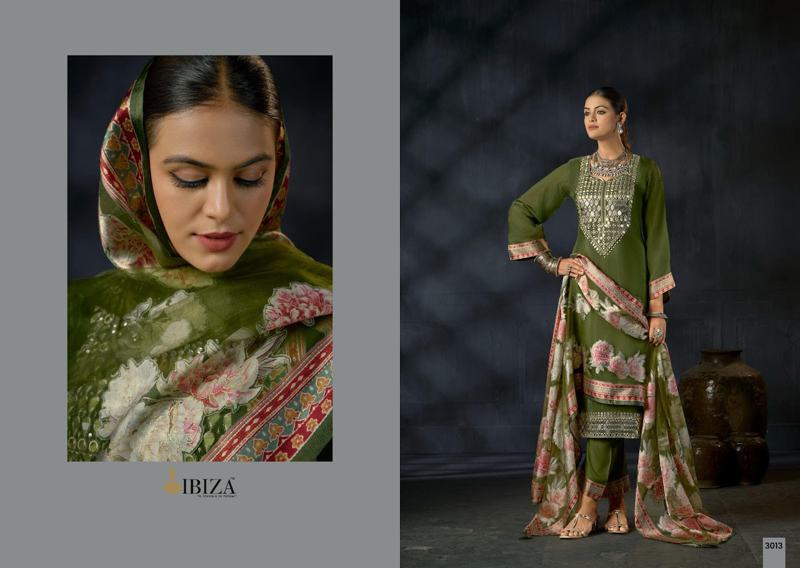 Sisa Vol 2 Ibiza Organza Pant Style Suits Exporter India