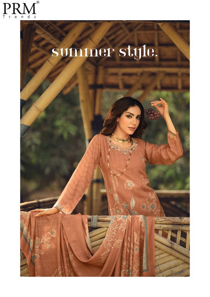 Sisilya Prm Trendz Lilen Pant Style Suits Wholesaler Ahmedabad
