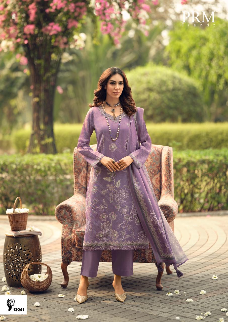 Sisilya Prm Trendz Lilen Pant Style Suits Wholesaler Ahmedabad