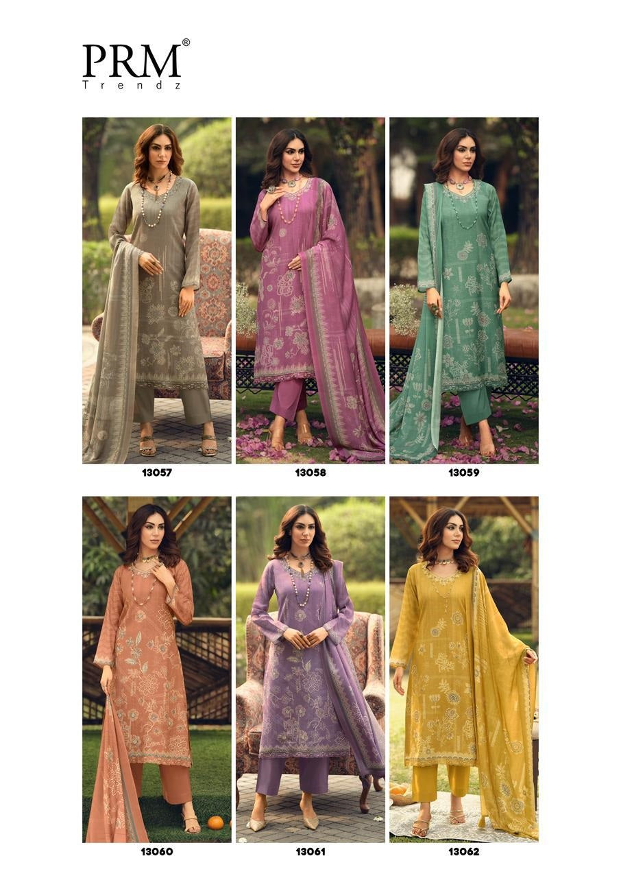 Sisilya Prm Trendz Lilen Pant Style Suits Wholesaler Ahmedabad